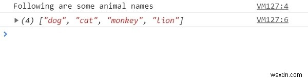 Phương thức HTML DOM console.log()