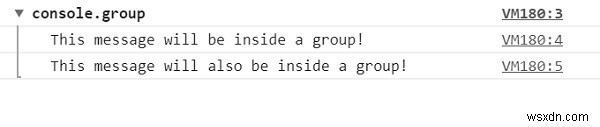 Phương thức HTML DOM console.groupEnd()