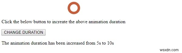 Thuộc tính animationDuration trong HTML DOM Style