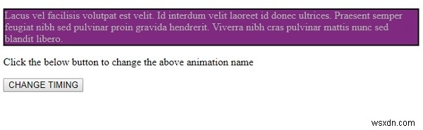 Thuộc tính animationTimingFunction trong HTML DOM Style