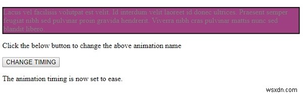 Thuộc tính animationTimingFunction trong HTML DOM Style