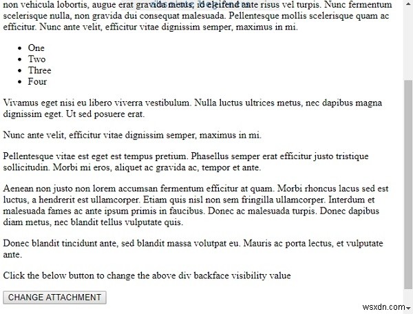 Thuộc tính backgroundAttachment trong HTML DOM Style