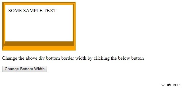 Thuộc tính borderBottomWidth trong HTML DOM Style