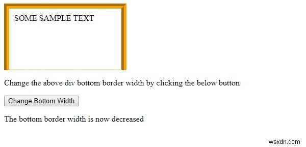 Thuộc tính borderBottomWidth trong HTML DOM Style