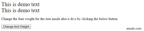 Thuộc tính fontWeight trong HTML DOM Style