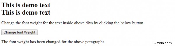 Thuộc tính fontWeight trong HTML DOM Style