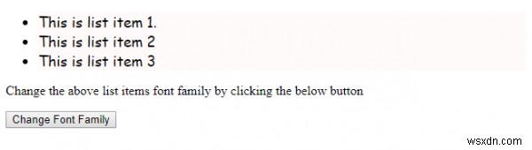 Thuộc tính fontFamily trong HTML DOM Style