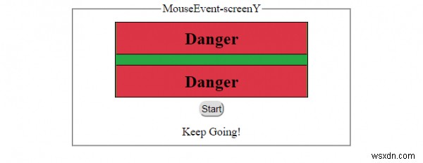 Thuộc tính screenY của MouseEvent trong HTML DOM