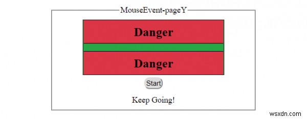 Thuộc tính pageY của MouseEvent trong HTML DOM