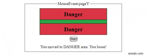 Thuộc tính pageY của MouseEvent trong HTML DOM