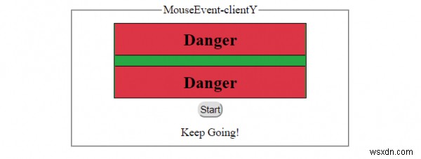Thuộc tính clientY của MouseEvent trong HTML DOM