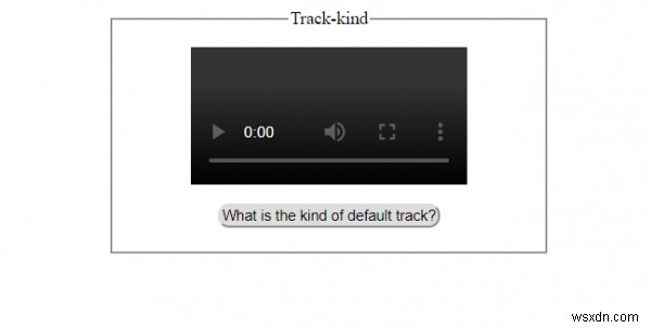 Thuộc tính kind của Track trong HTML DOM