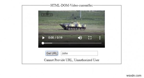 Thuộc tính currentSrc của Video trong HTML DOM