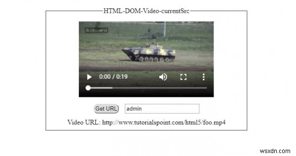 Thuộc tính currentSrc của Video trong HTML DOM