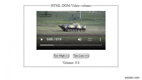 Thuộc tính volume của Video trong HTML DOM