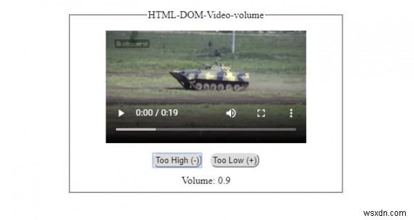 Thuộc tính volume của Video trong HTML DOM
