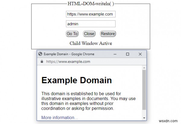 Phương thức writeln() trong HTML DOM