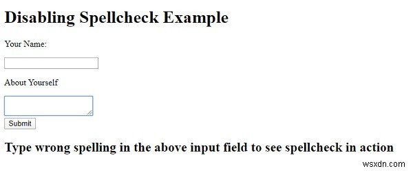 Cách tắt kiểm tra chính tả (sửa lỗi ngữ pháp) cho các phần tử form HTML