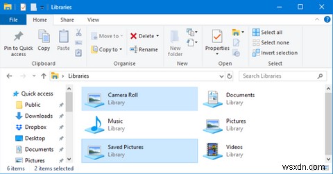 Cách Xóa Thư Mục Camera Roll Và Saved Pictures Trong Windows 10