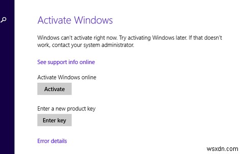 Cách kích hoạt Windows 8 sau khi cài đặt hoặc nâng cấp phần cứng