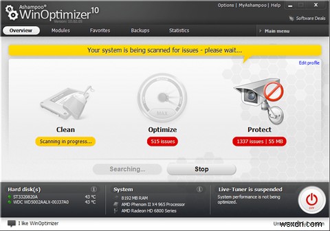 Tự động hóa bảo trì máy tính với Ashampoo WinOptimizer 10 [Tặng miễn phí]