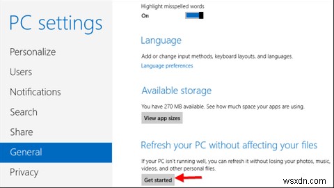 Cách Khôi phục, Làm mới (Refresh), hoặc Đặt lại (Reset) cài đặt Windows 8