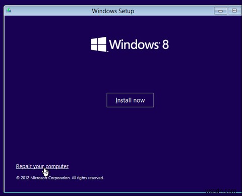 Cách khắc phục sự cố khởi động Windows 8