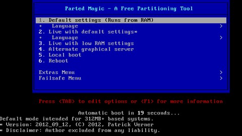 Parted Magic: Hộp công cụ ổ cứng hoàn chỉnh trên một Live CD