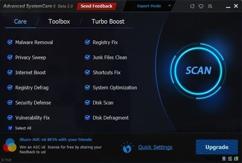 Advanced SystemCare 6 Beta 2.0 - Bác sĩ PC riêng của bạn [Windows]