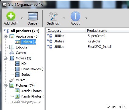 Tổ Chức Đống File & Đồ Đạc Với Stuff Organizer [Windows]
