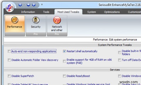 Tinh Chỉnh Windows 7 Và Tìm Hiểu Thêm Về Máy Tính Với EnhanceMySe7en
