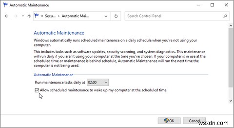 Cách sửa lỗi  Windows Is Unable to Run Automatic Maintenance 