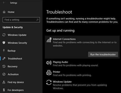 Windows có sẵn Troubleshooter (Công cụ khắc phục sự cố) cho 10 vấn đề này
