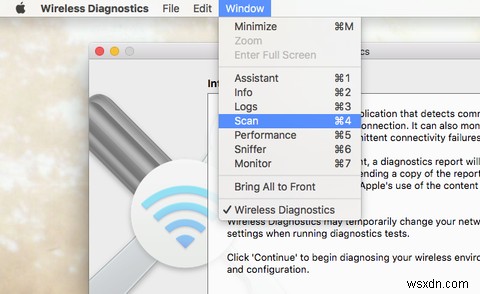 Dùng Mac chẩn đoán và cải thiện kết nối Wi-Fi
