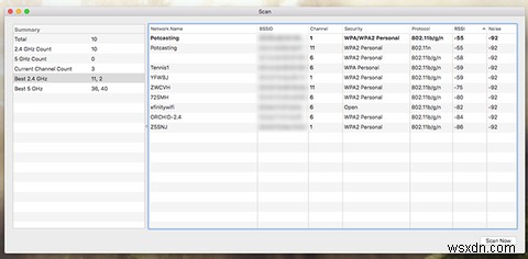 Dùng Mac chẩn đoán và cải thiện kết nối Wi-Fi