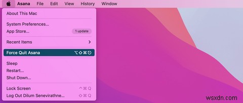 Cách buộc thoát ứng dụng trên Mac