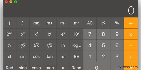 4 tính năng hữu ích của Máy tính (Calculator) trên macOS
