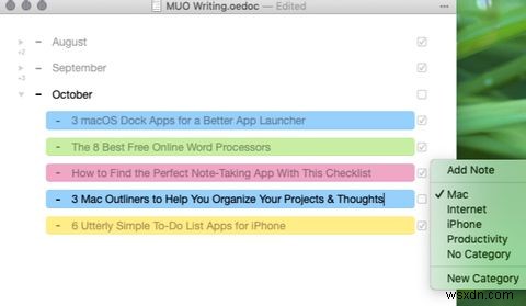5 Ứng Dụng Dàn Ý (Outliner) Mac Giúp Bạn Tổ Chức Dự Án Và Ý Tưởng