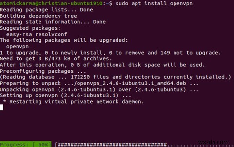 Cách Cài Đặt VPN Client Trên Ubuntu Linux