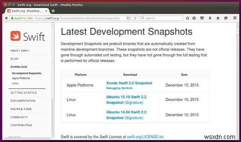 Cách bắt đầu lập trình Swift trên Ubuntu