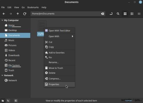 Cách Thay Đổi Quyền Truy Cập Tập Tin Trên Màn Hình NghỊ Linux