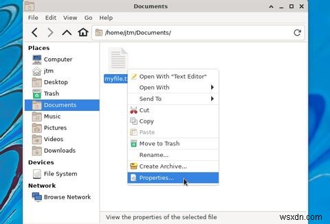 Cách Thay Đổi Quyền Truy Cập Tập Tin Trên Màn Hình NghỊ Linux