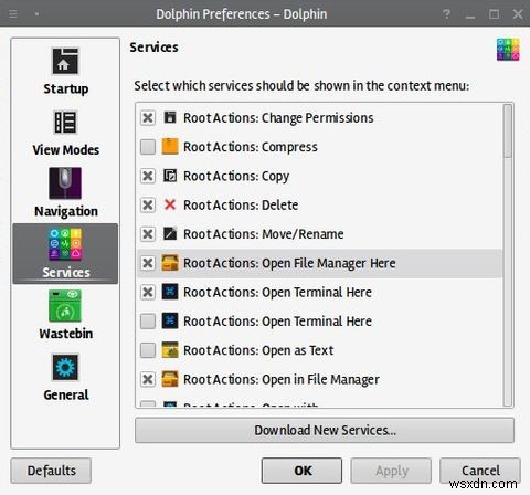 Xây dựng máy tính Linux hiệu suất cao với KDE Service Menus
