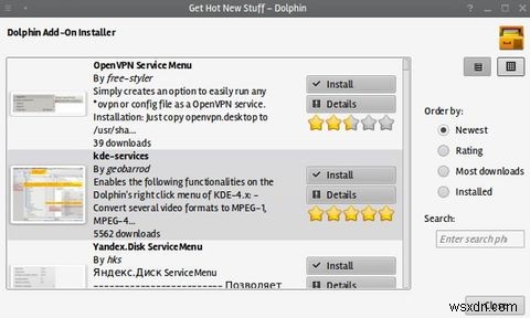 Xây dựng máy tính Linux hiệu suất cao với KDE Service Menus