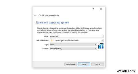 Hướng dẫn cài đặt Qubes OS trên VirtualBox