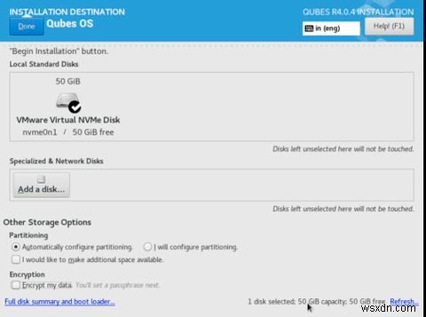 Hướng dẫn cài đặt Qubes OS trên VirtualBox
