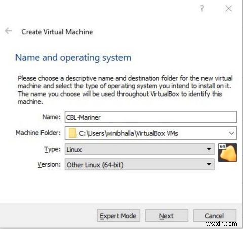 Hướng dẫn cài đặt CBL-Mariner của Microsoft trên VirtualBox