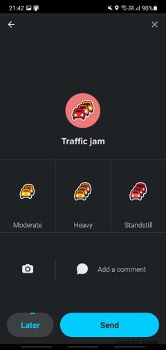 Tất cả cách báo cáo sự cố khi điều hướng với Waze