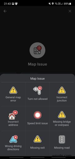 Tất cả cách báo cáo sự cố khi điều hướng với Waze