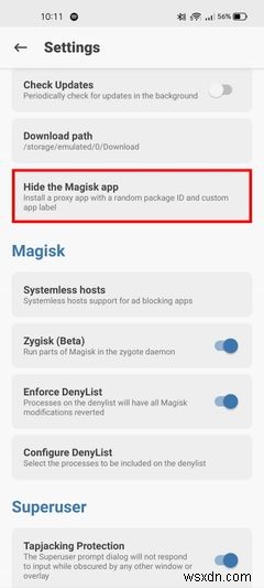 Cách cheat root: Làm ứng dụng nghĩ Android không root